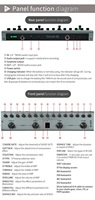 Pédale de basse multi-effets M-VAVE Tank-B rechargeable, 36 préréglages, 9 préamplis, 8 IR Cab, 3 modulations/délais/reverb