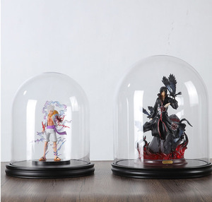 Mygift Hiện Đại Màu <span class=keywords><strong>Glass</strong></span> Cloche Hiển Thị Trường Hợp Rõ Ràng <span class=keywords><strong>Glass</strong></span> <span class=keywords><strong>Dome</strong></span> Bìa Với Màu Đen Gỗ Cơ Sở Đáng Yêu Phong Cách Và Mô Hình - Product Image 3