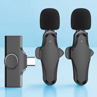 Microphone Lavalier sans Fil 3-en-1 Double pour Appareil Photo, Interviews et Diffusion en Direct