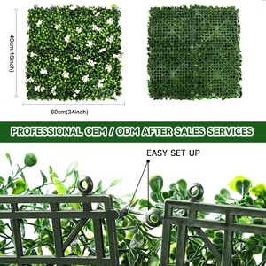 Mur vert arbustes artificiels PE matériau plastique buis <span class=keywords><strong>haie</strong></span> <span class=keywords><strong>pour</strong></span> décoration intérieure et extérieure suspendu effet herbe - Product Image 4