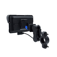 Nouveau Navigateur GPS 5 Pouces pour Moto Voiture Sans Fil CarPlay Android Auto Mise en Miroir de l'Écran Navigation Portable Carplay Affichage