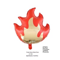 Ballon en aluminium flamme, thème camion de pompiers, activités de maternelle, accessoires de décoration pour fête d'anniversaire d'enfants
