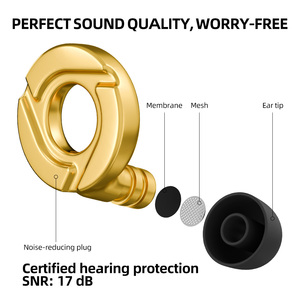 Tapones para los oídos de concierto de alta fidelidad 2025 Colección reutilizable para fiestas Tapones para los oídos con reducción de ruido personalizada - Product Image 2