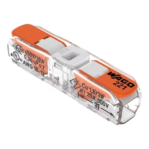 <span class=keywords><strong>221</strong></span>-2401K000006 ขั้วต่อแบบก้านโยกสำหรับเชื่อมต่อสายไฟ 2 เส้น (แพ็ค 10 ชิ้น) - Product Image 1