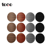 Cache-trous autocollants pour meubles, en plastique imitation bois, cache-vis