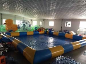 Piscines gonflables à usage de fête avec piscine d'accouchement à glissières Jouets flottants Installations d'amusement gonflables à l'eau - Product Image 3