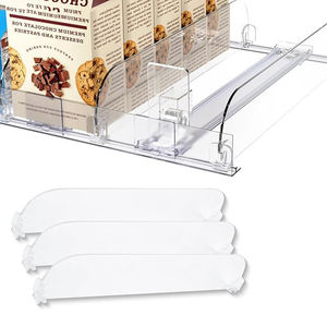 Séparateur d'étagère de pharmacie de vente au détail transparent de 200 mm de longueur, séparateur d'étagère de supermarché commercial en plastique réglable pour entrepôt - Product Image 1