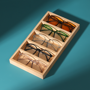 5-Khe Cắm Tre Gỗ Kính Mắt Kính Kính Mát Hộp Lưu Trữ Trường Hợp Khay Hiển Thị Tổ Chức Hộp Chủ Như Nhà Văn Phòng Trang Trí Nội Thất - Product Image 2