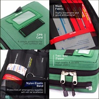 Trousse de survie et de premiers secours en tissu Oxford durable pour les voyages en voiture, le camping et l'utilisation à domicile