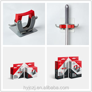 カスタムホームオーガナイザー壁マウントほうきとモップホルダープラスチッククリーニングツールラック - Product Image 5