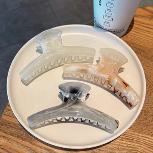 Nouvelle Pince à Cheveux Courbée Style Français, Élégante en Résine, Bijou de Tête Quotidien pour Femme, Accessoire en Plastique - Product Image 2