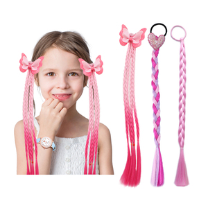 All'ingrosso bambini blu bianco neve congelata espressione crespo Twist intrecciare le estensioni dei capelli coda di cavallo <span class=keywords><strong>per</strong></span> le bambine - Product Image 6