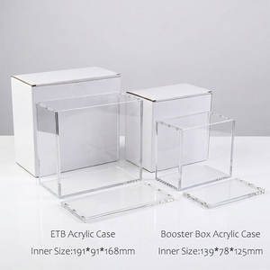 Boîte de présentation <span class=keywords><strong>en</strong></span> acrylique transparent de haute qualité pour boîte de boosters Pokémon, protection transparente pour boîte ETB Pokémon - Product Image 5