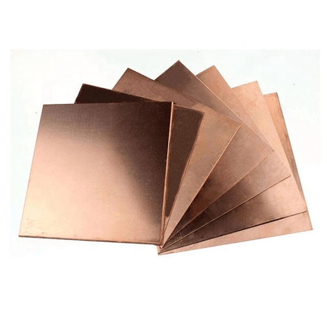 Silver Bearing Copper C14420 ASTM for Electrical Contacts Antique Finish Custom Size Copper Plate