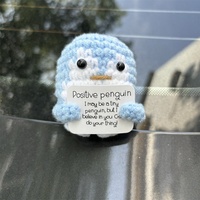 Pomme de terre positive maison chambre fête décor Mini fait à la main pingouin en peluche pendentif fil à tricoter mignon poupée cadeaux d'anniversaire décoration de chambre