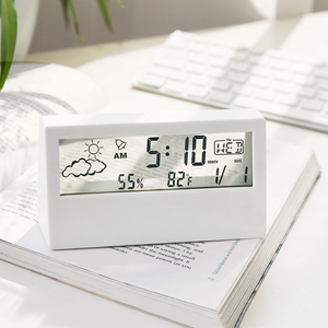 LCD Multifunctional Electronic Alarm <b>Clock</b> Student Mute Simple and Children Bedroom <b>Bedside</b> Smart Digital <b>Clock</b> - Product Image 2