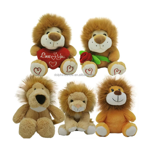 Peluche Personalizado de León de Zoológico de Dibujos Animados, Regalos de Peluche, Juguete de Peluche de León Acogedor con Crin Esponjosa - Product Image 4