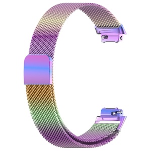 Bracelet de montre en métal à boucle magnétique Milanese Loop avec breloque pour <span class=keywords><strong>Inspire3</strong></span> - Product Image 3