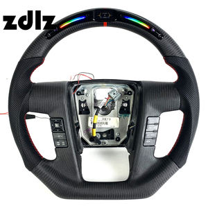 Volant de direction en fibre de carbone mate avec écran LED personnalisé pour Ford <span class=keywords><strong>Raptor</strong></span> F150 6.2 F-150 <span class=keywords><strong>2010</strong></span> 2011 2012 2014 - Product Image 1
