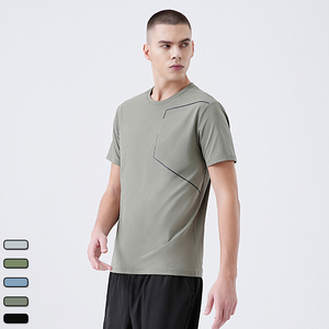 Áo thun ngắn tay thoáng khí thể thao thường ngày cho nam 2025 mùa hè mới chạy bộ thể dục thể thao ngắn tay thoáng khí - Product Image 1