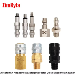 Raccord rapide HPA en acier inoxydable pour décharge d'air, coupleur femelle et connecteur mâle, compatible Marui KJW/WE KSC/KWA, pour vannes de décharge de chargeur - Product Image 4