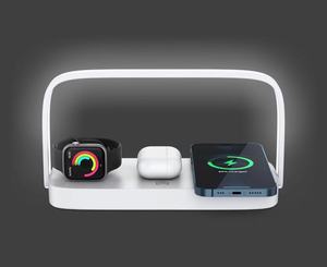 Cargador inalámbrico Lámpara de noche de lectura LED portátil Cargador inalámbrico para iPhone para iWatch para <span class=keywords><strong>Airpods</strong></span> - Product Image 2