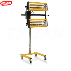 Lampe de séchage infrarouge à ondes courtes pour peinture automobile, <span class=keywords><strong>chauffage</strong></span> de carrosserie avec minuterie intelligente, support réglable et <span class=keywords><strong>mobile</strong></span> pour le séchage - Product Image 2