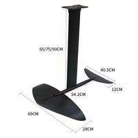 Planche de surf hydrofoil en fibre de carbone personnalisée sans moteur, équipement de sports nautiques OEM pour eaux offshore