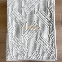 Ensemble de literie de luxe en velours uni 3 pièces toutes saisons, garnissage en polyester, couvre-lit léger, couvre-lit matelassé