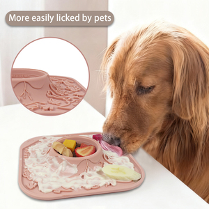 Custom Slow Feeder Silicone Dog Bowl <b>Mats</b> Anti Slip Suction Cup Anti Anxiety Pet Licking <b>Mat</b> - Product Image 2