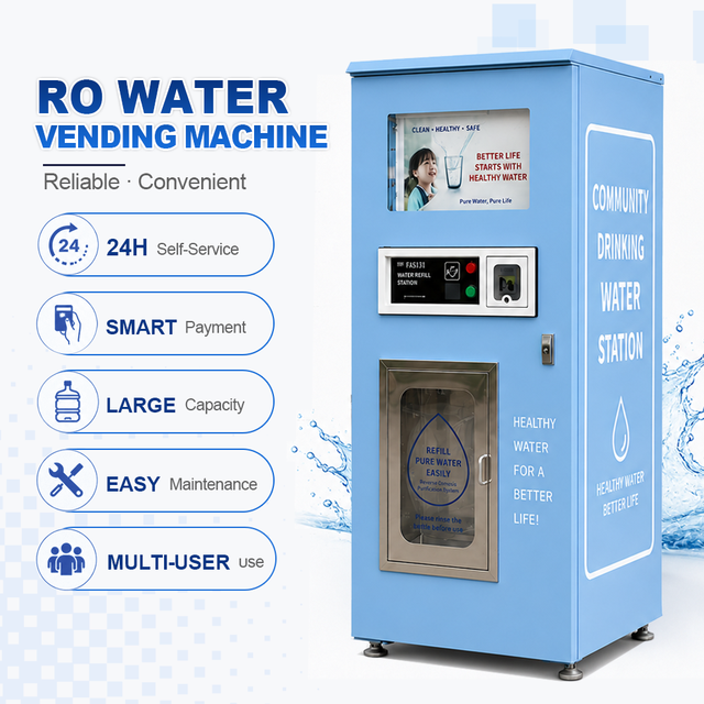 Wholesale Commercial Water Vending Machine 400GPD Coin/card Code Operated RO Purified for Park School Gym