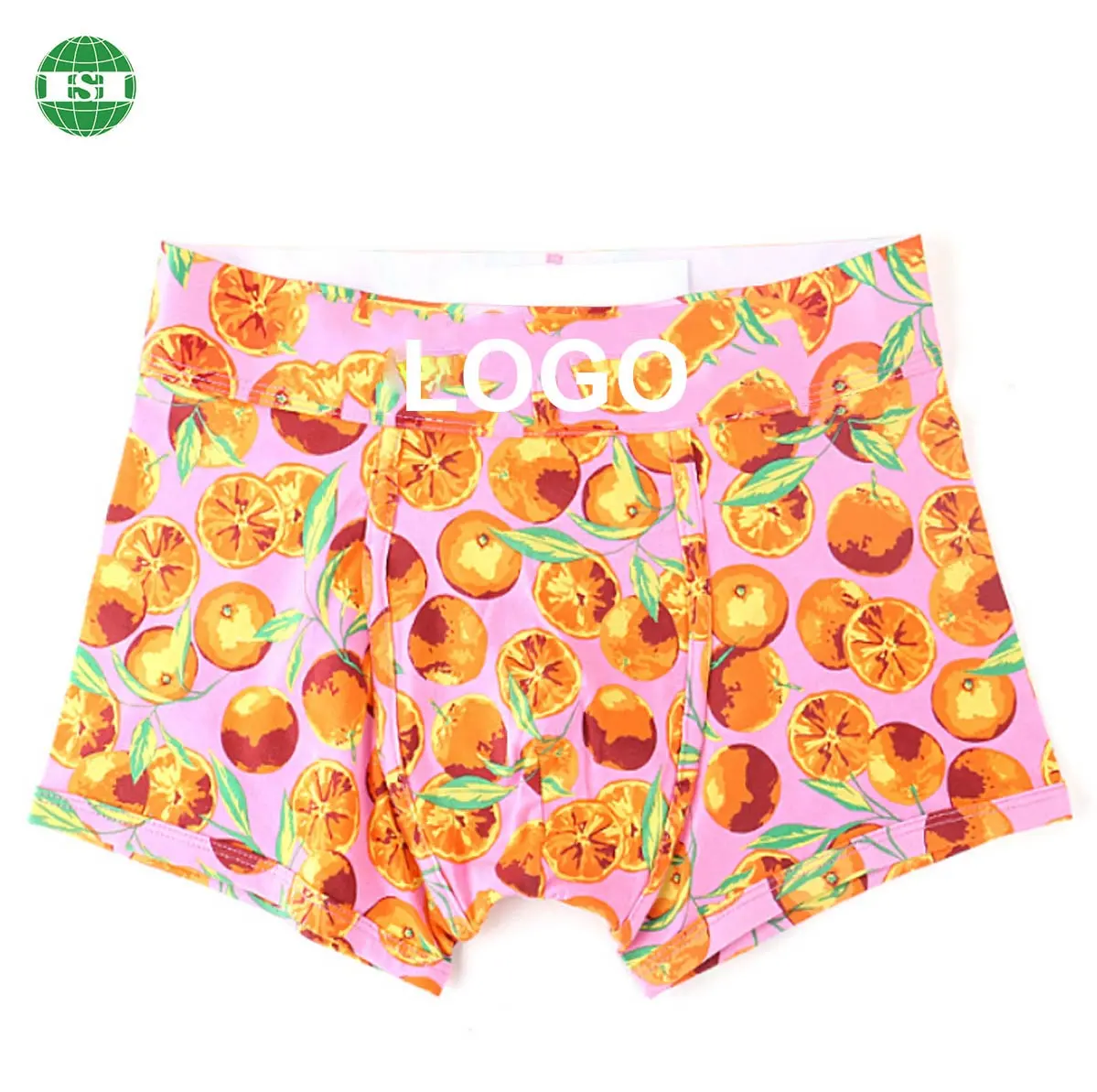 Frutas impressão boxer curto para meninos e meninas, roupa íntima confortável e respirável, personalização completa com sua tecnologia