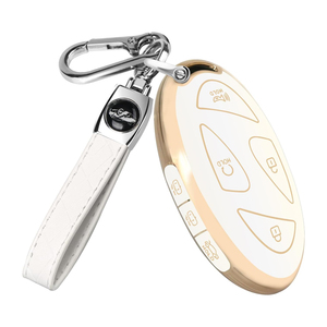 Funda para llave de coche con borde dorado, superventas transfronteriza, exquisito <span class=keywords><strong>llavero</strong></span> colgante para <span class=keywords><strong>Hyundai</strong></span>, el más vendido en Amazon - Product Image 2