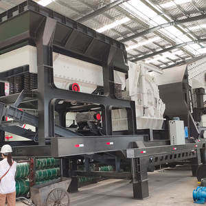 Concasseur à mâchoires mobile 3 en 1 avec installation de criblage - Product Image 4