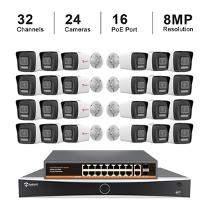 Anpviz US in Stock 32CH 8MP <b>POE</b> Camera System 24PCS 8MP Bullet Camera 12MP 32CH NVR 16Ch <b>POE</b> <b>Switch</b> Motion Detection IP67 - Product Image 1