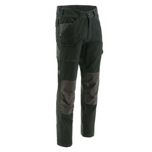 <b>Black</b> Cargo <b>Work</b> <b>Pants</b> Men Straight Fit Reinforced Knee Utility Trousers with Multiple Pockets for Construction - Product Image 4