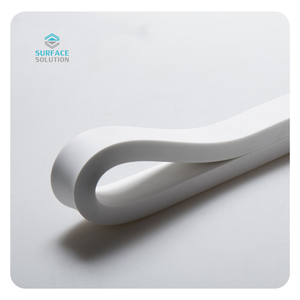 オフィスデスク2025最新の白い不規則な湾曲形状アクリル固体表面管理者 - Product Image 3