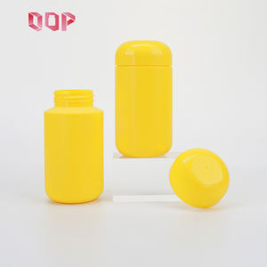Nouvelle arrivée, bouteille ronde jaune en HDPE de 170 ml, bouteille de complément alimentaire pour soins de santé, bouteille de poudre nutritionnelle avec couvercles - Product Image 4