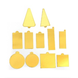 Gold Cake board base square shape for 4''6''8''10''12'' bakery cake base de torta gold round cardboard cake board