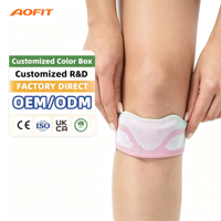 Genouillères Aofit en néoprène épais et respirant pour le soutien de la rotule, stabilisateur réglable, logo personnalisable, pour la douleur au genou et la tendinite