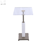 Nordic Small Couch tisch Edelstahl Transparente moderne Acryl Beistell tische für Wohnzimmer Luxus