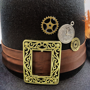 เครื่องแต่งกายแนวพังก์ทำจากโพลีเอสเตอร์หมวกด้านบนพร้อมอุปกรณ์เสริมสีดำสำหรับทุกเพศขนาดผู้ใหญ่สำหรับงานปาร์ตี้เทศกาลฮาโลวีน - Product Image 3