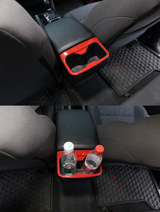 LUMA Factory Wholesale Multi Color ABS Rear Row Cup Holder Frame Cover Trim for 2016-2023 Pickup Truck Interior - Product Image 6