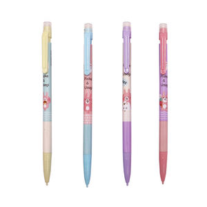 Crayons mécaniques en graphite kawaii, fournitures de bureau et scolaires avec gommes sur le dessus - Product Image 1