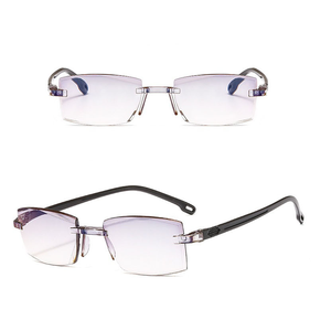 <span class=keywords><strong>Gafas</strong></span> de lectura sin montura para hombre y <span class=keywords><strong>mujer</strong></span>, anteojos de lectura para leer, con aumento de luz azul, antifatiga, <span class=keywords><strong>presbicia</strong></span> - Product Image 2