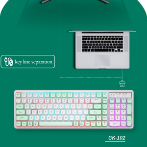 New cơ khí chơi game Bàn phím <span class=keywords><strong>102</strong></span> phím <span class=keywords><strong>USB</strong></span> Type-C có dây LED Backlit Máy Tính Xách Tay Bàn Phím - Product Image 6