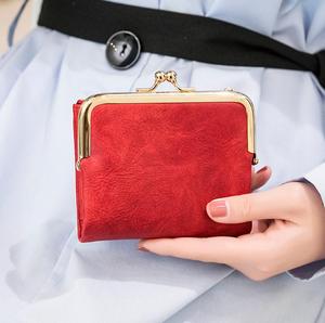 Folding Clip Retro Women Ladies Girls Multifunction Colorful Leather Cards Holder <b>Document</b> Organizer Case <b>Bag</b> Wallet - Product Image 1