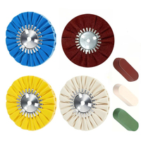 Kit de 4 disques de polissage de 8 pouces pour meuleuse d'angle avec 3 composés de polissage