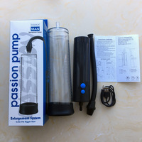 Pompe à pénis électrique automatique rechargeable par USB en silicone étanche avec poignée intelligente taille S