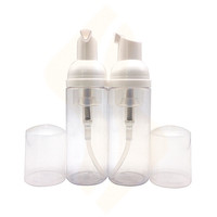 Flacon pompe transparent vide en PET blanc pour mousse nettoyante visage 30ml 60ml 100ml - En promotion